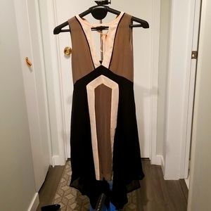 BNWT colour-block dress in grey, pink, black, sz M